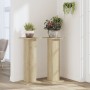 Soportes para plantas 2 uds madera roble Sonoma 30x30x80 cm en Soportes para macetas | Comprar online en Foru.es