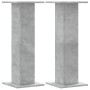 Soportes para plantas 2 uds madera gris hormigón 30x30x80 cm en Soportes para macetas | Comprar online en Foru.es
