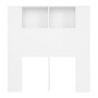 Mueble cabecero blanco 100x18,5x104,5 cm de vidaXL, Cabeceros y pies de cama - Ref: Foro24-811907, Precio: 74,55 €, Descuento: %
