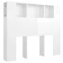 Mueble cabecero blanco brillante 120x18,5x102,5 cm de vidaXL, Cabeceros y pies de cama - Ref: Foro24-811922, Precio: 63,03 €,...