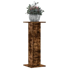 Soportes para plantas 2 uds madera roble ahumado 30x30x80 cm en Soportes para macetas | Comprar online en Foru.es