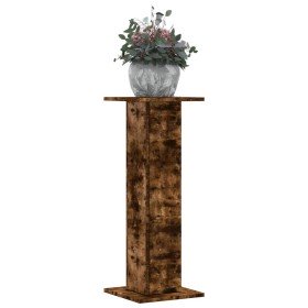 Soportes para plantas 2 uds madera roble ahumado 30x30x80 cm en Soportes para macetas | Comprar online en Foru.es