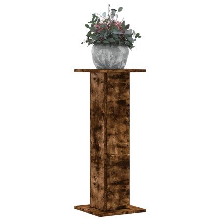 Soportes para plantas 2 uds madera roble ahumado 30x30x80 cm en Soportes para macetas | Comprar online en Foru.es