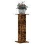 Soportes para plantas 2 uds madera roble ahumado 30x30x80 cm en Soportes para macetas | Comprar online en Foru.es