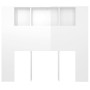 Mueble cabecero blanco brillante 120x18,5x102,5 cm de vidaXL, Cabeceros y pies de cama - Ref: Foro24-811922, Precio: 63,82 €,...