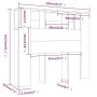 Glänzend weißes Kopfteilmöbel 120x18,5x102,5 cm von vidaXL, Kopf- und Fußteile - Ref: Foro24-811922, Preis: 63,03 €, Rabatt: %