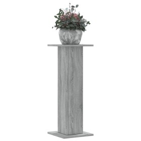 Soportes de plantas 2 uds madera gris Sonoma 30x30x80 cm en Soportes para macetas | Comprar online en Foru.es