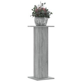 Soportes de plantas 2 uds madera gris Sonoma 30x30x80 cm en Soportes para macetas | Comprar online en Foru.es