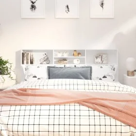 Mueble cabecero blanco brillante 180x19x103,5 cm de vidaXL, Cabeceros y pies de cama - Ref: Foro24-811886, Precio: 67,01 €, D...