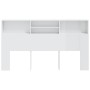 Mueble cabecero blanco brillante 180x19x103,5 cm de vidaXL, Cabeceros y pies de cama - Ref: Foro24-811886, Precio: 67,53 €, D...