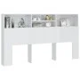 Glänzend weißes Kopfteilmöbel 180x19x103,5 cm von vidaXL, Kopf- und Fußteile - Ref: Foro24-811886, Preis: 67,01 €, Rabatt: %