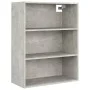Concrete gray wall-mounted hanging cabinet 69.5x32.5x90 cm by vidaXL, Sideboards - Ref: Foro24-812316, Price: 56,82 €, Discou...