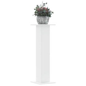 Soportes de plantas 2 uds madera ingeniería blanco 30x30x95 cm en Soportes para macetas | Comprar online en Foru.es