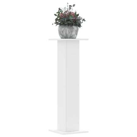 Soportes de plantas 2 uds madera ingeniería blanco 30x30x95 cm en Soportes para macetas | Comprar online en Foru.es