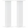 Soportes de plantas 2 uds madera ingeniería blanco 30x30x95 cm en Soportes para macetas | Comprar online en Foru.es