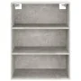 Concrete gray wall-mounted hanging cabinet 69.5x32.5x90 cm by vidaXL, Sideboards - Ref: Foro24-812316, Price: 56,82 €, Discou...