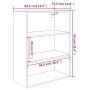 Armario colgante de pared gris hormigón 69,5x32,5x90 cm de vidaXL, Aparadores - Ref: Foro24-812316, Precio: 58,02 €, Descuent...
