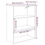 Concrete gray wall-mounted hanging cabinet 69.5x32.5x90 cm by vidaXL, Sideboards - Ref: Foro24-812316, Price: 56,82 €, Discou...