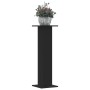 Soportes de plantas 2 uds madera ingeniería negro 30x30x95 cm en Soportes para macetas | Comprar online en Foru.es