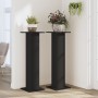 Soportes de plantas 2 uds madera ingeniería negro 30x30x95 cm en Soportes para macetas | Comprar online en Foru.es