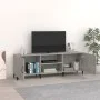Mueble de TV madera de ingeniería gris hormigón 150x30x50 cm de vidaXL, Muebles TV - Ref: Foro24-812631, Precio: 81,15 €, Des...