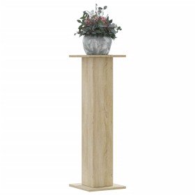 Soportes para plantas 2 uds madera roble Sonoma 30x30x95 cm en Soportes para macetas | Comprar online en Foru.es