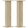 Soportes para plantas 2 uds madera roble Sonoma 30x30x95 cm en Soportes para macetas | Comprar online en Foru.es