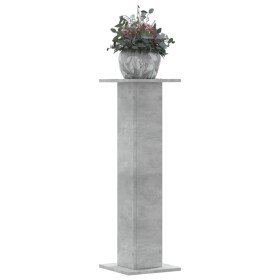 Soportes para plantas 2 uds madera gris hormigón 30x30x95 cm en Soportes para macetas | Comprar online en Foru.es