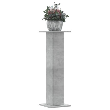 Soportes para plantas 2 uds madera gris hormigón 30x30x95 cm en Soportes para macetas | Comprar online en Foru.es