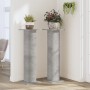 Soportes para plantas 2 uds madera gris hormigón 30x30x95 cm en Soportes para macetas | Comprar online en Foru.es
