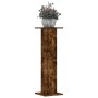 Soportes para plantas 2 uds madera roble ahumado 30x30x95 cm en Soportes para macetas | Comprar online en Foru.es