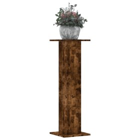 Soportes para plantas 2 uds madera roble ahumado 30x30x95 cm en Soportes para macetas | Comprar online en Foru.es