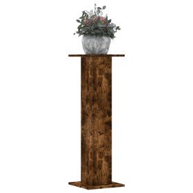 Soportes para plantas 2 uds madera roble ahumado 30x30x95 cm en Soportes para macetas | Comprar online en Foru.es