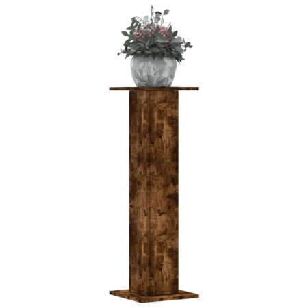 Soportes para plantas 2 uds madera roble ahumado 30x30x95 cm en Soportes para macetas | Comprar online en Foru.es