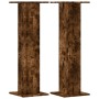 Soportes para plantas 2 uds madera roble ahumado 30x30x95 cm en Soportes para macetas | Comprar online en Foru.es