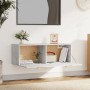 Armario pared madera contrachapada gris hormigón 100x36,5x35 cm de vidaXL, Taquillas y armarios de almacenamiento - Ref: Foro...