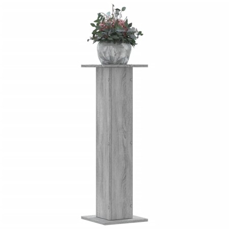 Soportes para plantas 2 uds madera gris Sonoma 30x30x95 cm en Soportes para macetas | Comprar online en Foru.es