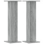 Soportes para plantas 2 uds madera gris Sonoma 30x30x95 cm en Soportes para macetas | Comprar online en Foru.es