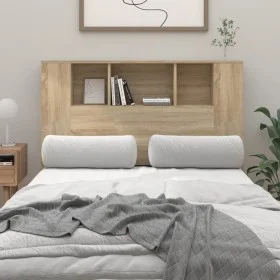 Mueble cabecero color roble Sonoma 120x18,5x102,5 cm de vidaXL, Cabeceros y pies de cama - Ref: Foro24-811919, Precio: 54,95 ...