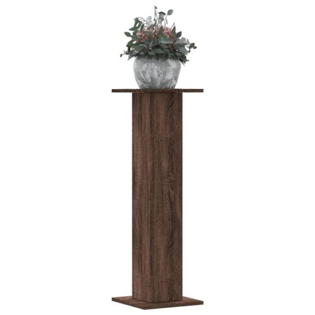 Soportes para plantas 2 uds madera marrón roble 30x30x95 cm en Soportes para macetas | Comprar online en Foru.es