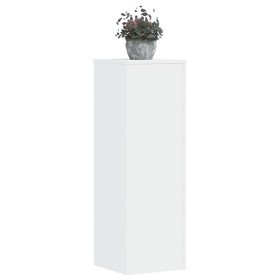Soportes de plantas 2 uds madera ingeniería blanco 33x33x100 cm en Soportes para macetas | Comprar online en Foru.es