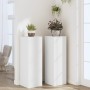 Soportes de plantas 2 uds madera ingeniería blanco 33x33x100 cm en Soportes para macetas | Comprar online en Foru.es