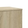 Soportes para plantas 2 uds madera roble Sonoma 33x33x100 cm en Soportes para macetas | Comprar online en Foru.es
