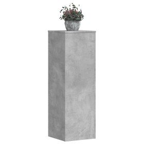 Soportes para plantas 2 uds madera gris hormigón 33x33x100 cm en Soportes para macetas | Comprar online en Foru.es