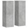 Soportes para plantas 2 uds madera gris hormigón 33x33x100 cm en Soportes para macetas | Comprar online en Foru.es