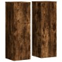 Soportes para plantas 2 uds madera roble ahumado 33x33x100 cm en Soportes para macetas | Comprar online en Foru.es