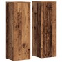 Soportes de plantas 2 uds madera roble envejecido 33x33x100 cm en Soportes para macetas | Comprar online en Foru.es