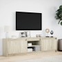 Mueble de TV LED madera de ingeniería roble Sonoma 180x34x50 cm en Muebles TV | Comprar online en Foru.es