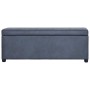 Banco con espacio de almacenaje 116 cm piel ante sintética gris en Bancos para recibidores y almacenamiento | Comprar online en 