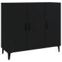 Aparador de madera de ingeniería negro 90x34x80 cm de vidaXL, Aparadores - Ref: Foro24-812502, Precio: 94,25 €, Descuento: %